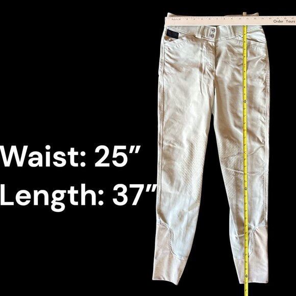 Dover Saddlery Womens Beige Breeches Riding Pants Size 26 Equestrian Wear - Picture 4 of 8